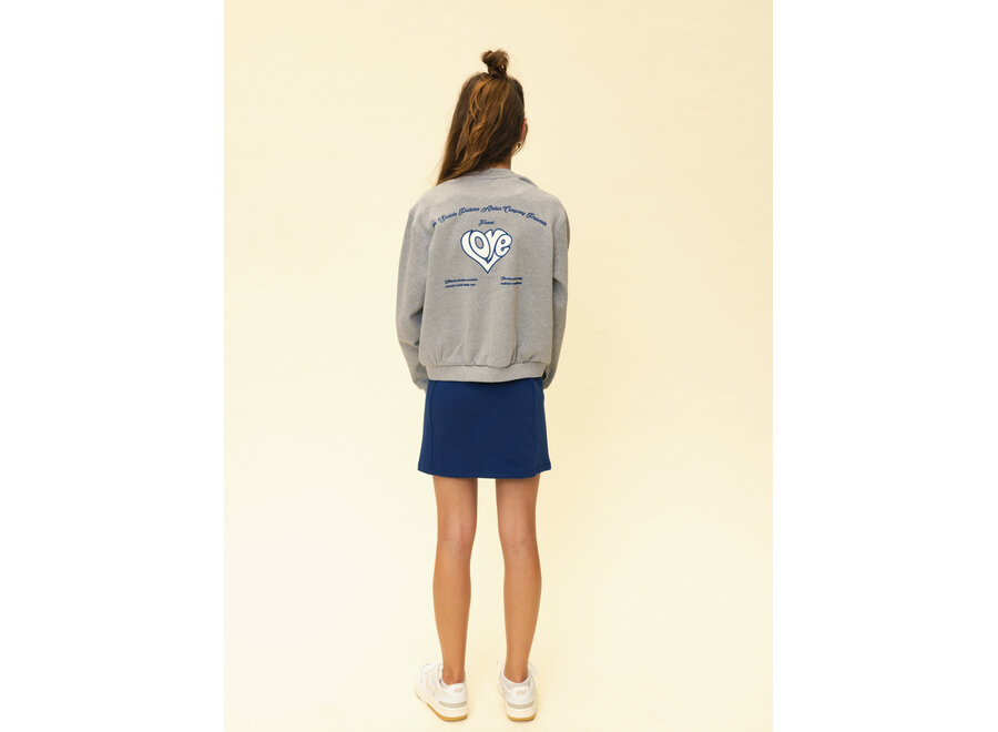 Sweat Grey melee Meisjes Sweater