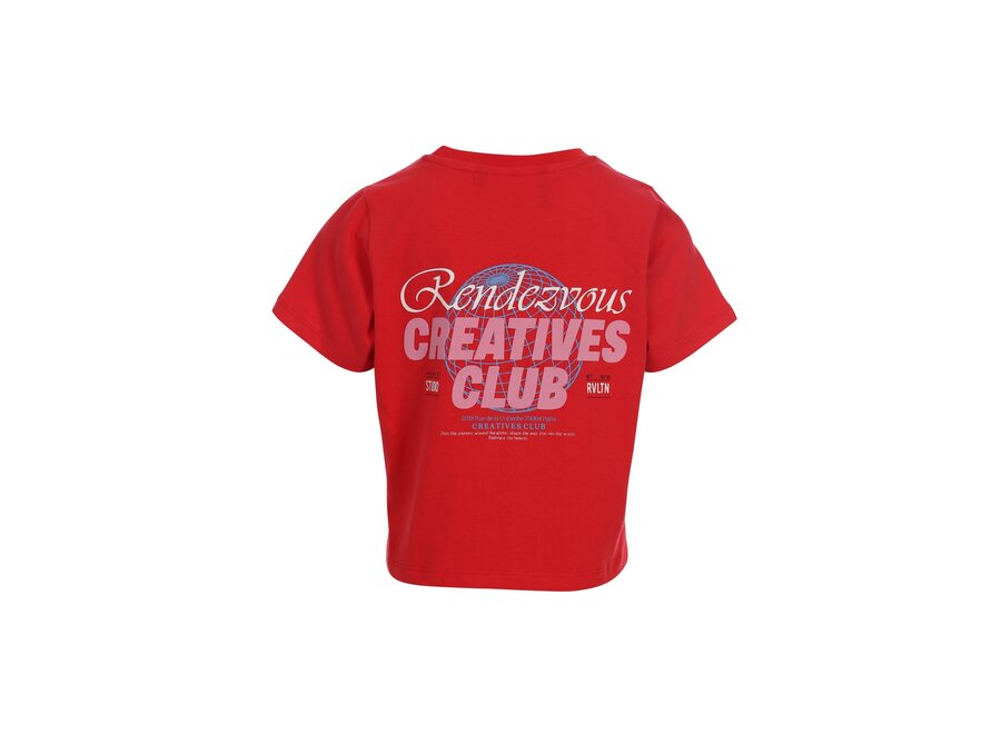 T-shirt  Lipstick Meisjes T-shirt