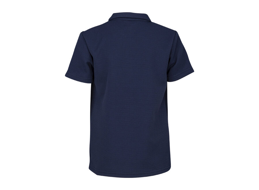 Stefan  Dark Blue Jongens Polo zip