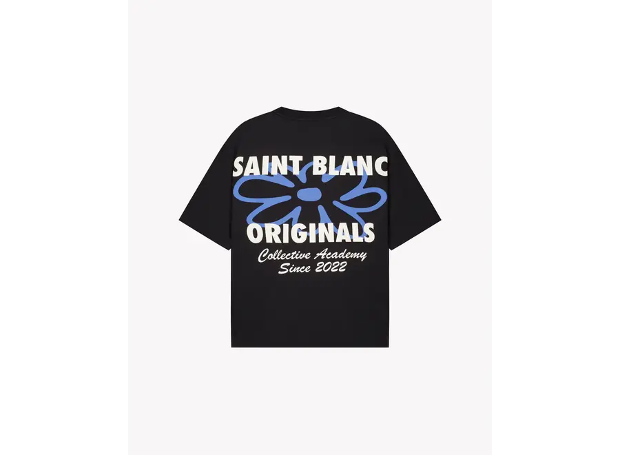 Flower T-Shirt Caviar Black Jongens T-shirt