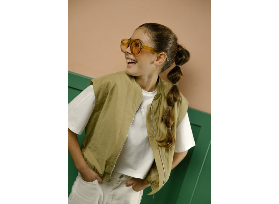 Vanja Co  - Light Khaki Meisjes Gilet