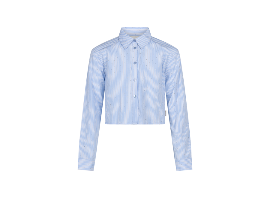 Kenzi Co  - Poplin Blue Meisjes Blouse