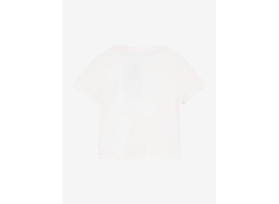 Cropped Top INDN White Meisjes  T-shirt