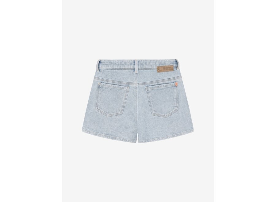 Wide Denim Short Light  Blue Meisjes  Jeans