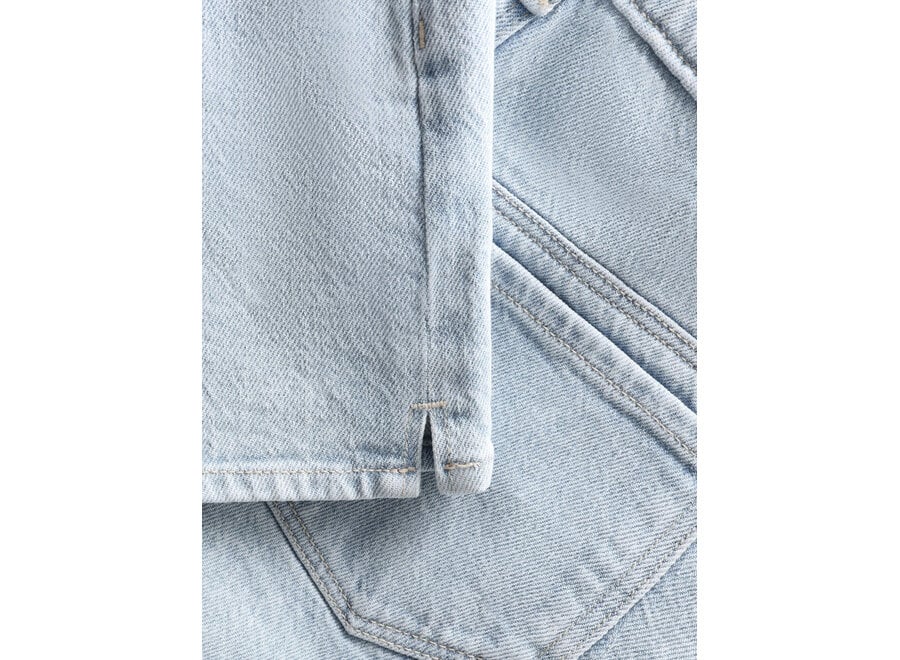Wide Denim Short Light  Blue Meisjes  Jeans