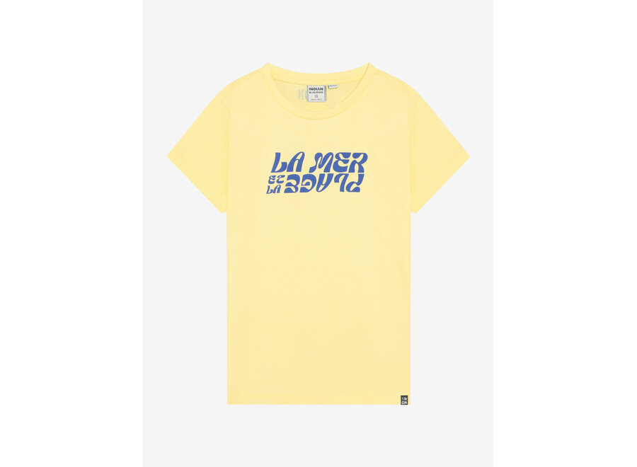 T-shirt Print  Yellow Meisjes  T-shirt