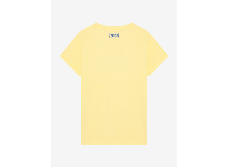 T-shirt Print  Yellow Meisjes  T-shirt