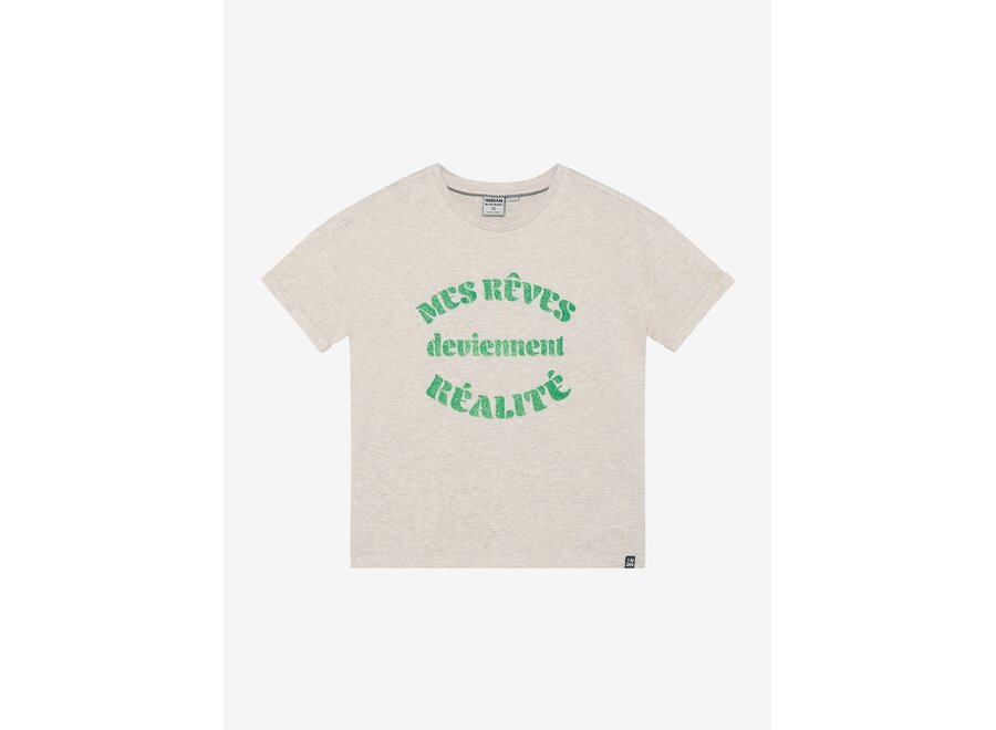 T-shirt Wide Fit  Sand Meisjes  T-shirt