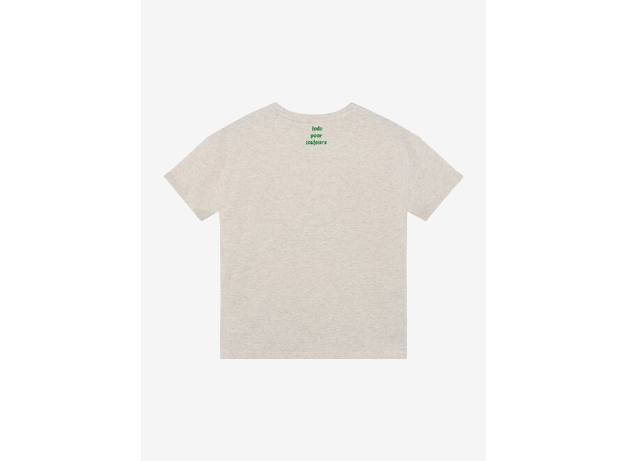 T-shirt Wide Fit  Sand Meisjes  T-shirt