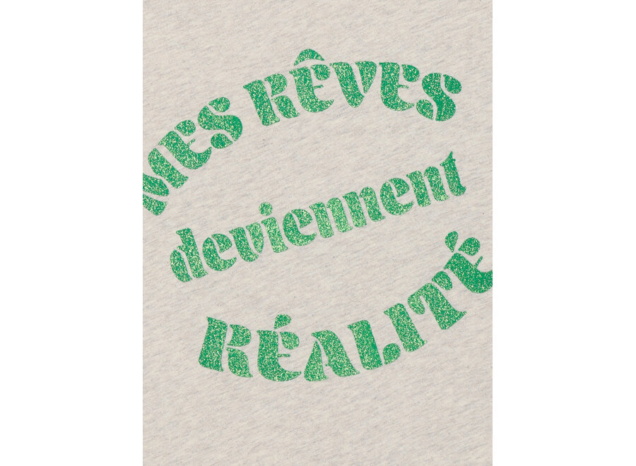 T-shirt Wide Fit  Sand Meisjes  T-shirt