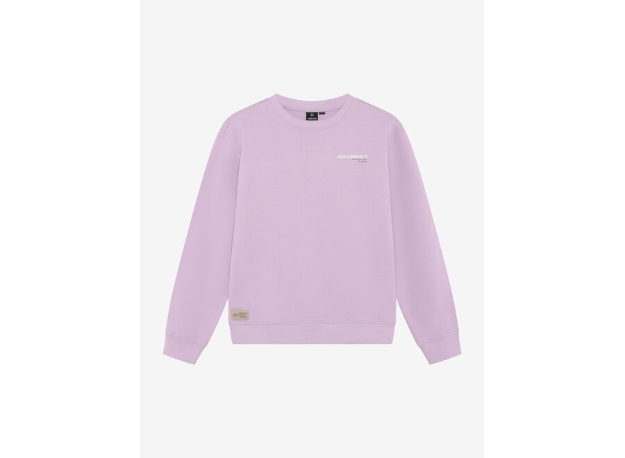 Loose Fit Sweat Backprint  Purple Jongens Trui