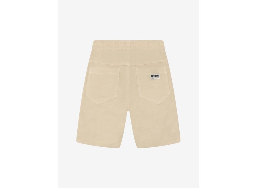 Loose Cotton Linen Short  Sand Jongens Korte Broek