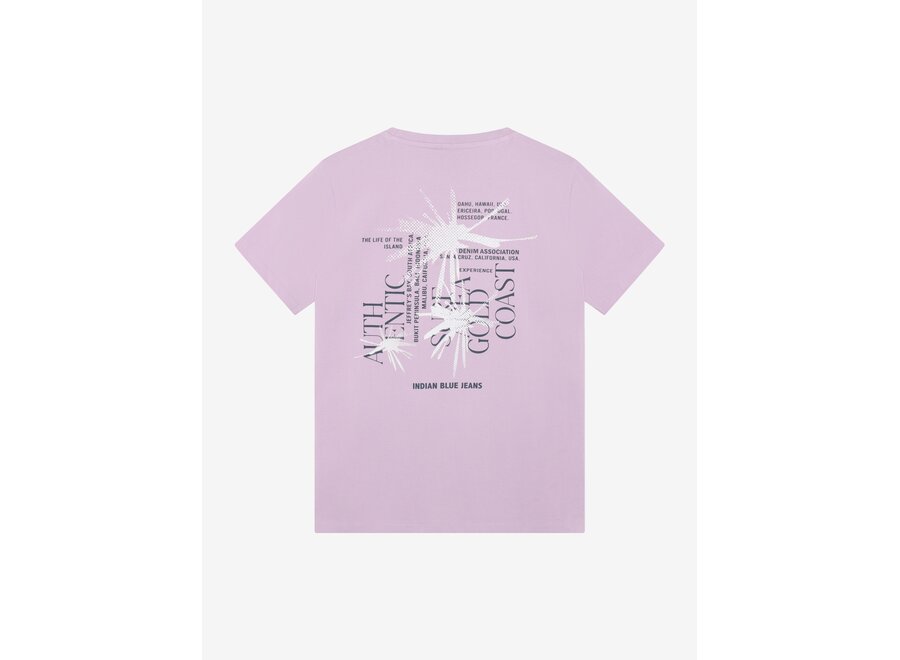 T-Shirt Chest and Backprint  Purple Jongens T-shirt