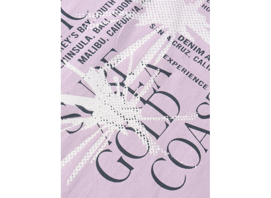 T-Shirt Chest and Backprint  Purple Jongens T-shirt