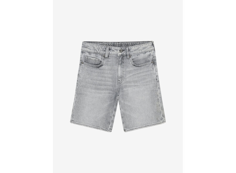 Wide Denim Short Grey Jeans  Grey Jongens Jeans