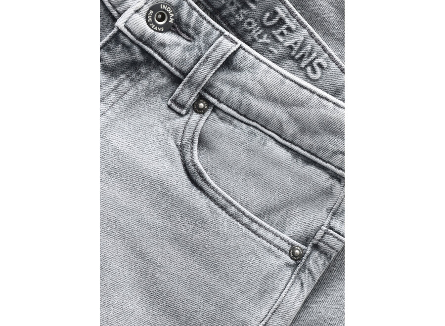 Wide Denim Short Grey Jeans  Grey Jongens Jeans