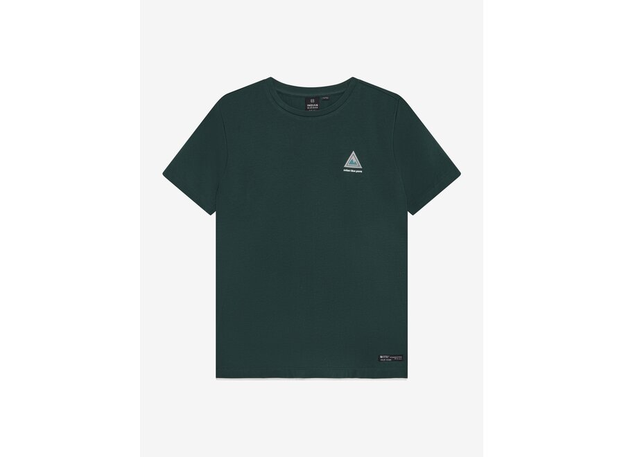 T-Shirt Chest and Backprint  Green Jongens T-shirt
