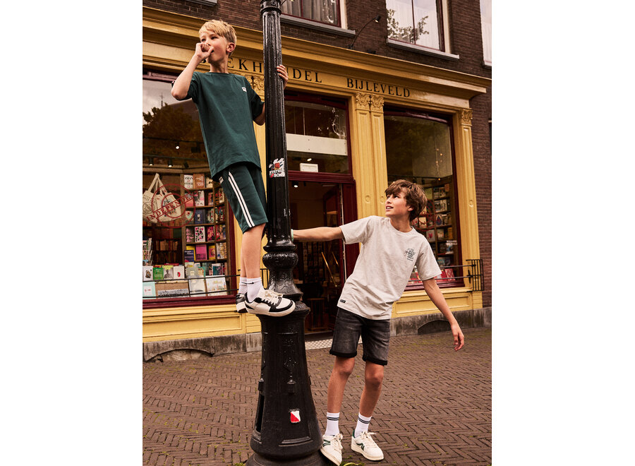 Loose Fit Jog Short Tape  Green Jongens Korte Broek