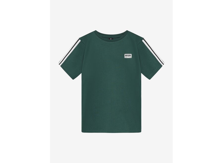 Loose Fit T-Shirt Tape  Green Jongens T-shirt