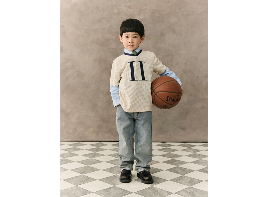 Bronson Encore Mesh T-Shirt KIDS  Eggnog White Jongens T-shirt