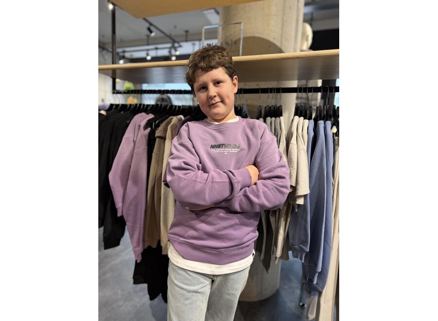 Boston Sweatshirt   Purple Plum Jongens Trui