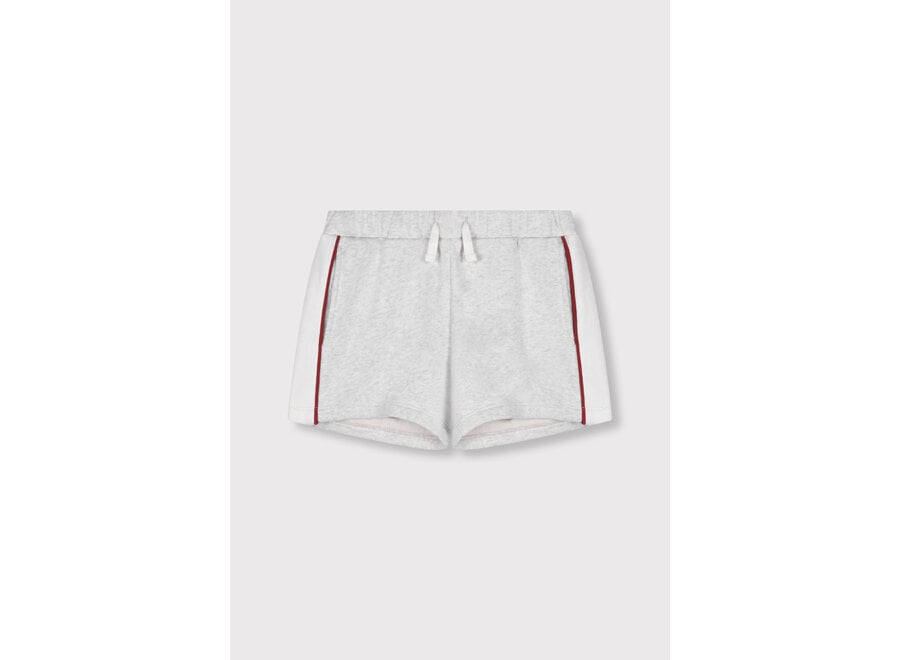Kids Knitted Sweat Shorts  Super Light Grey Melange Unisex Short
