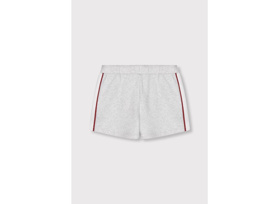 Kids Knitted Sweat Shorts  Super Light Grey Melange Unisex Short