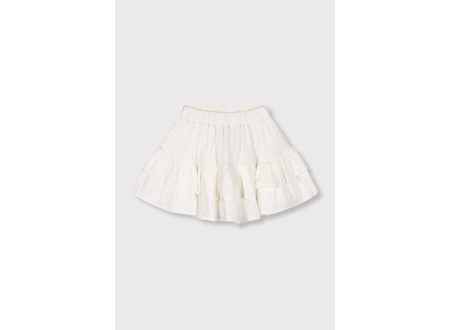 Kids Woven Crinkle Skirt  Soft White Meisjes Rok