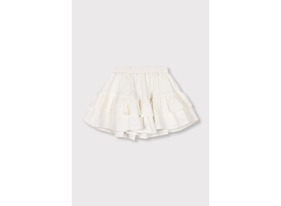 Kids Woven Crinkle Skirt  Soft White Meisjes Rok