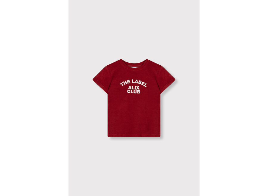 Kids Knitted Terry T-Shirt 62603874490 511 Cerise Unisex T-shirt