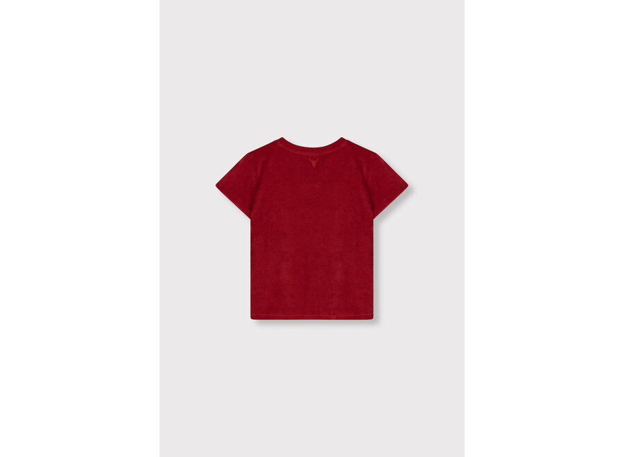Kids Knitted Terry T-Shirt 62603874490 511 Cerise Unisex T-shirt