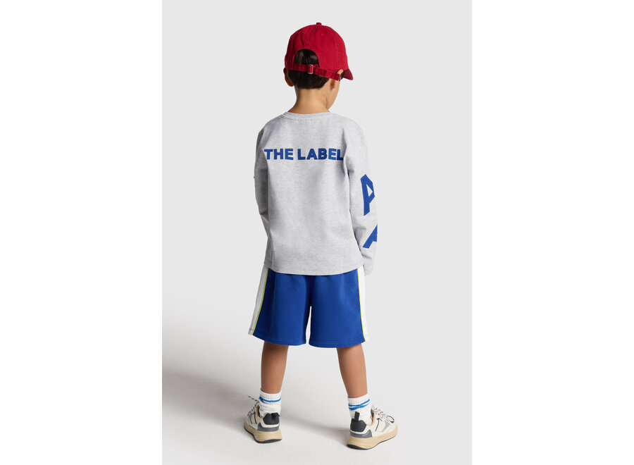 Kids Knitted Patches Long Sleeve 62603879493 940 Light Grey Melange Unisex Top