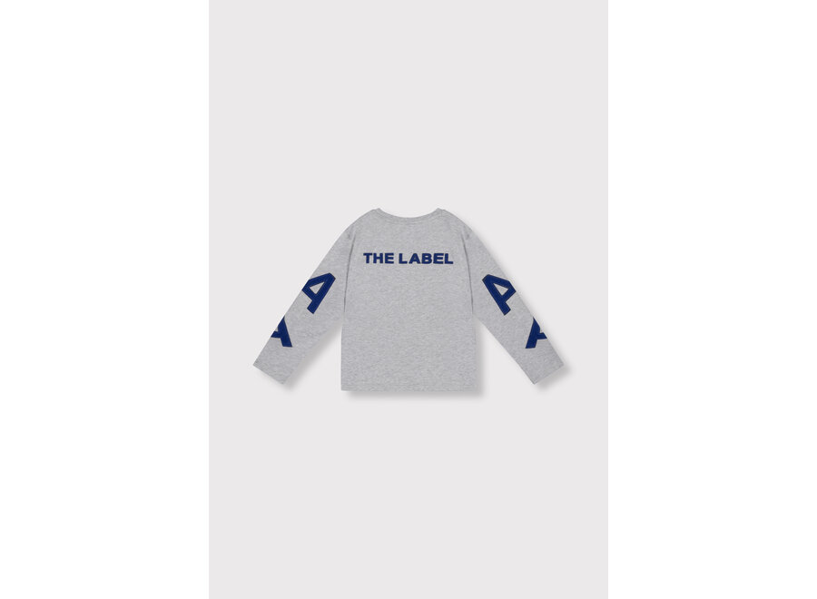 Kids Knitted Patches Long Sleeve 62603879493 940 Light Grey Melange Unisex Top