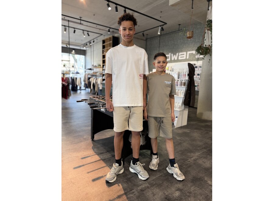 Malelions Junior Relaxed Valet T-Shirt  Olive Green Jongens T-shirt