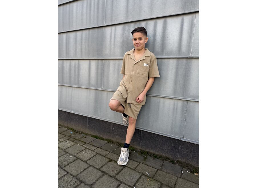 Jog Wide Rellix Structure  Sand Jongens Korte Broek