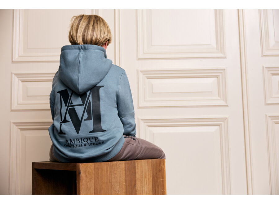 Mike Hoodie  Blue Marine Jongens Trui 140