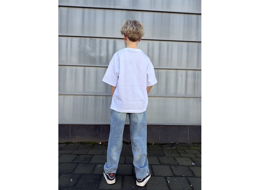 Junior The Luke Loose Fit Jeans  Denim Light Blue Jongens Jeans