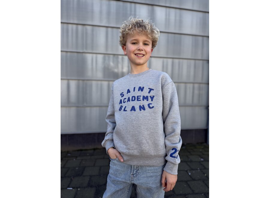 Academy 22 Crewneck Grey Melange Jongens Trui