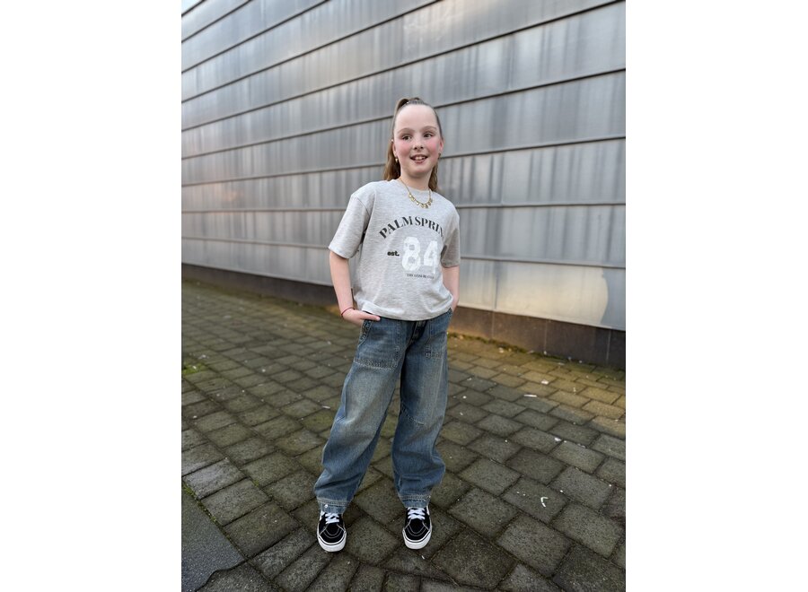 Girls Loren DNM Polar Blue Meisjes Jeans