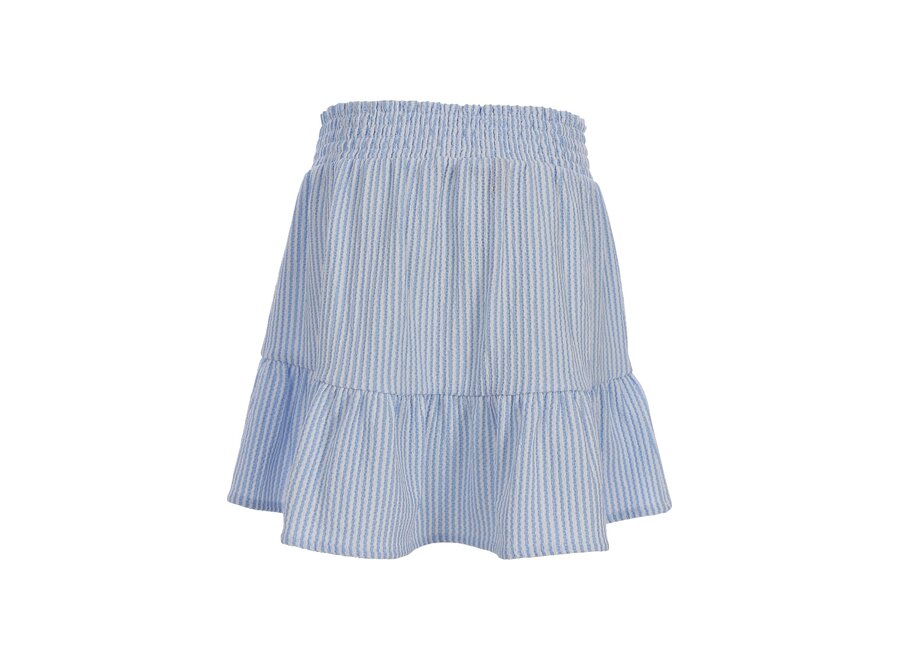Little Striped Crinckle Skirt Blue Stripe Meisjes rokje