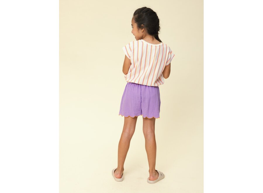 Little Muslin Shorts Lilac Meisjes Short