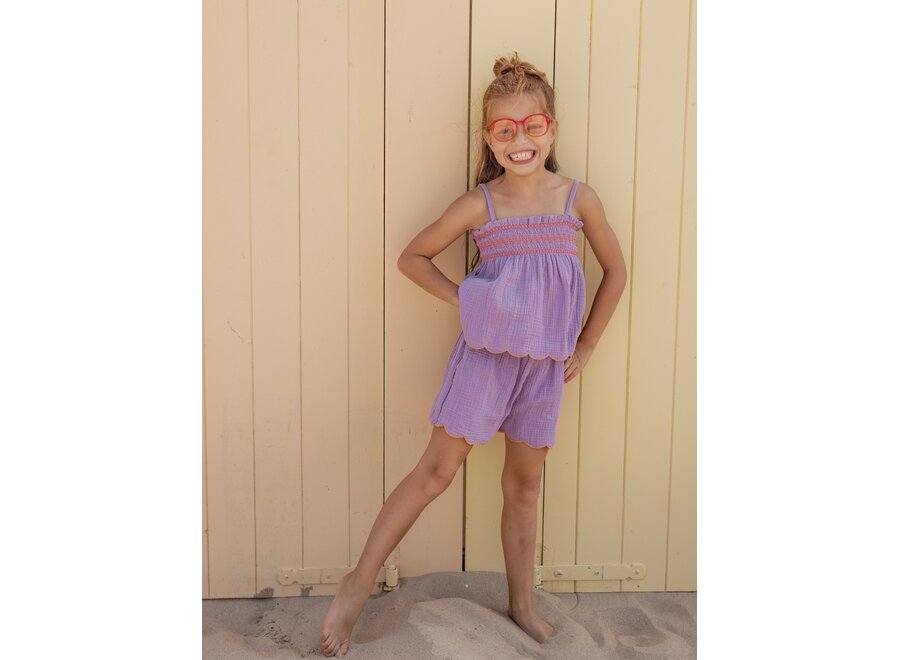 Little Muslin Shorts Lilac Meisjes Short