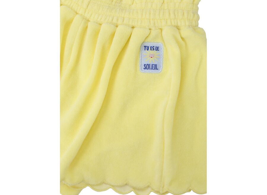 Little Terry Cloth Shorts  Lemon Meisjes Short