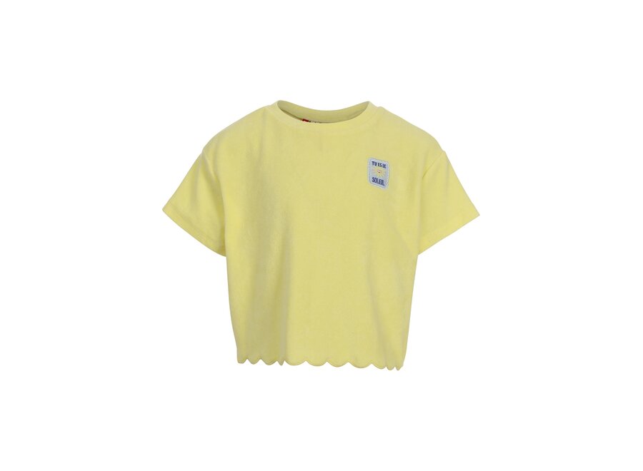 Little Terry Cloth Top  Lemon Meisjes Sweater