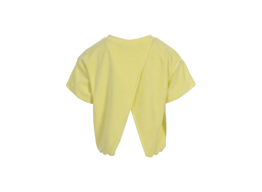 Little Terry Cloth Top  Lemon Meisjes Sweater