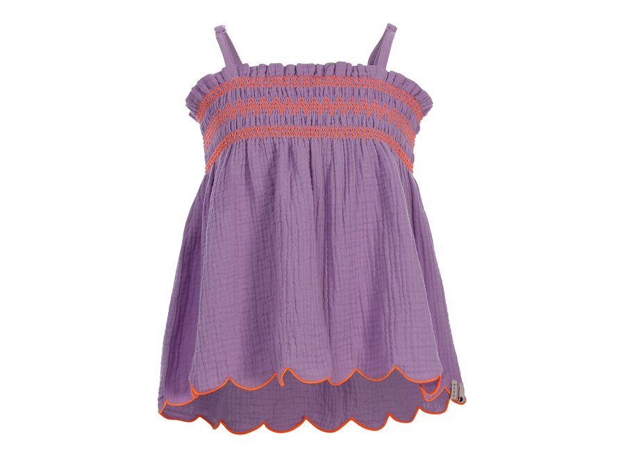 Little Muslin sleeveless Top Lilac Meisjes Blouse