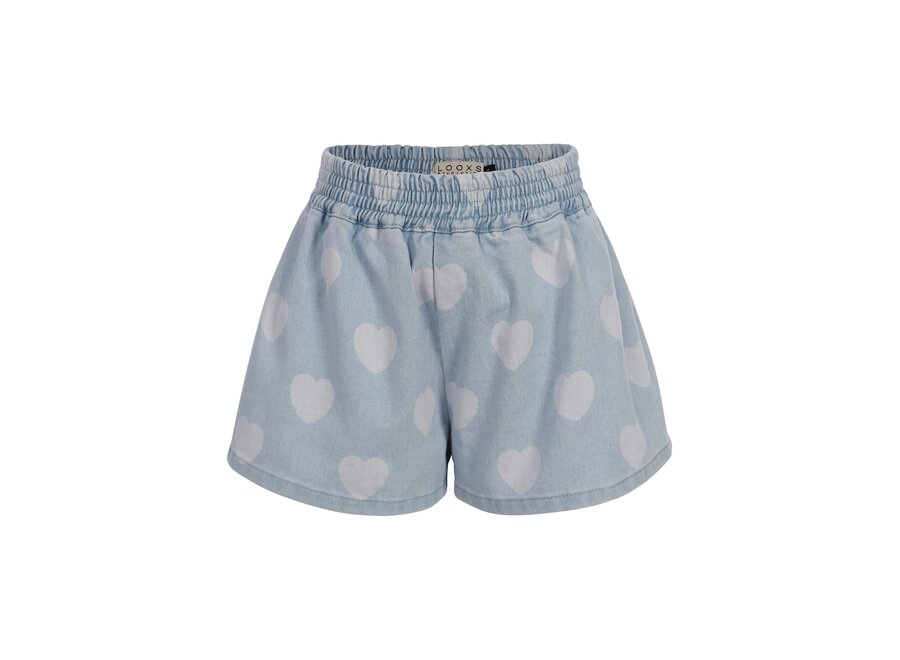 Little Heart Denim Heart Denim Meisjes Short