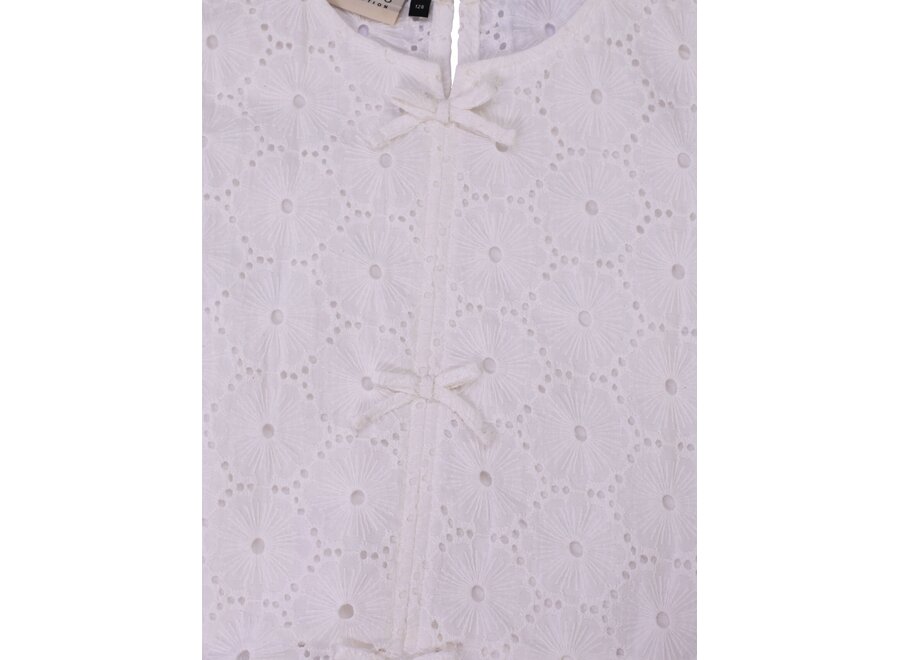 Little woven top  Soft White Meisjes Blouse