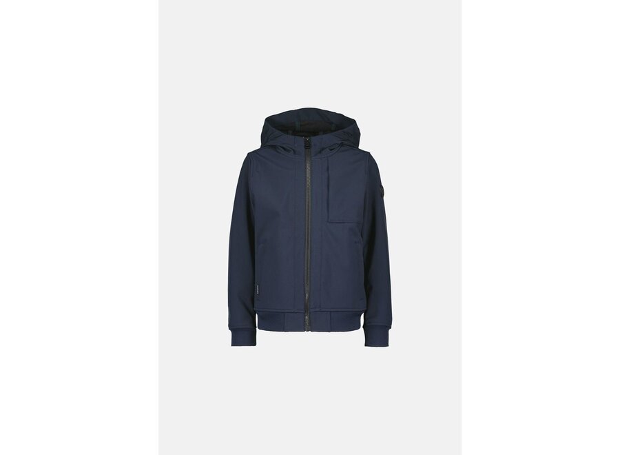 Softshell Jacket Chestpocket Dark Navy Blue Jongens Jas