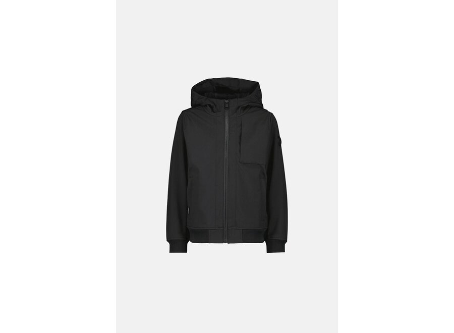 Softshell Jacket Chestpocket  True Black Jongens Jas